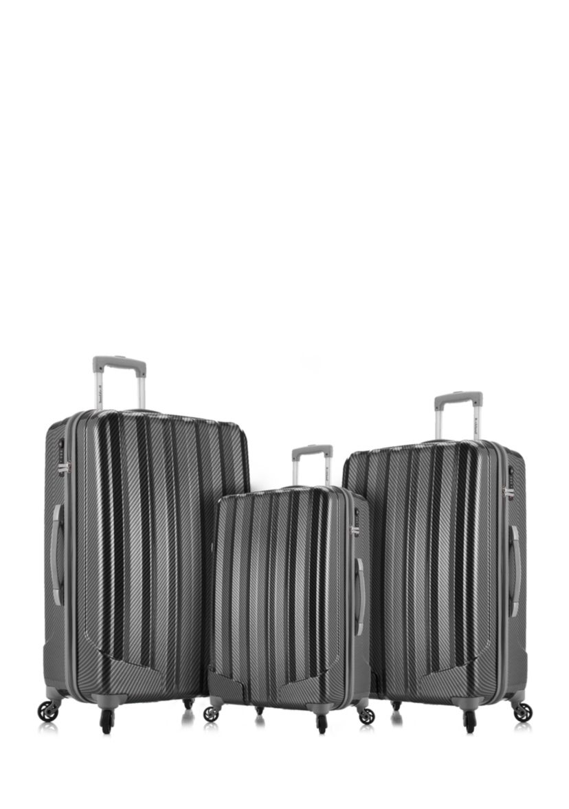 Barcelona 3 Piece Luggage Set with 6 Piece Travel Set and Luggage Cover