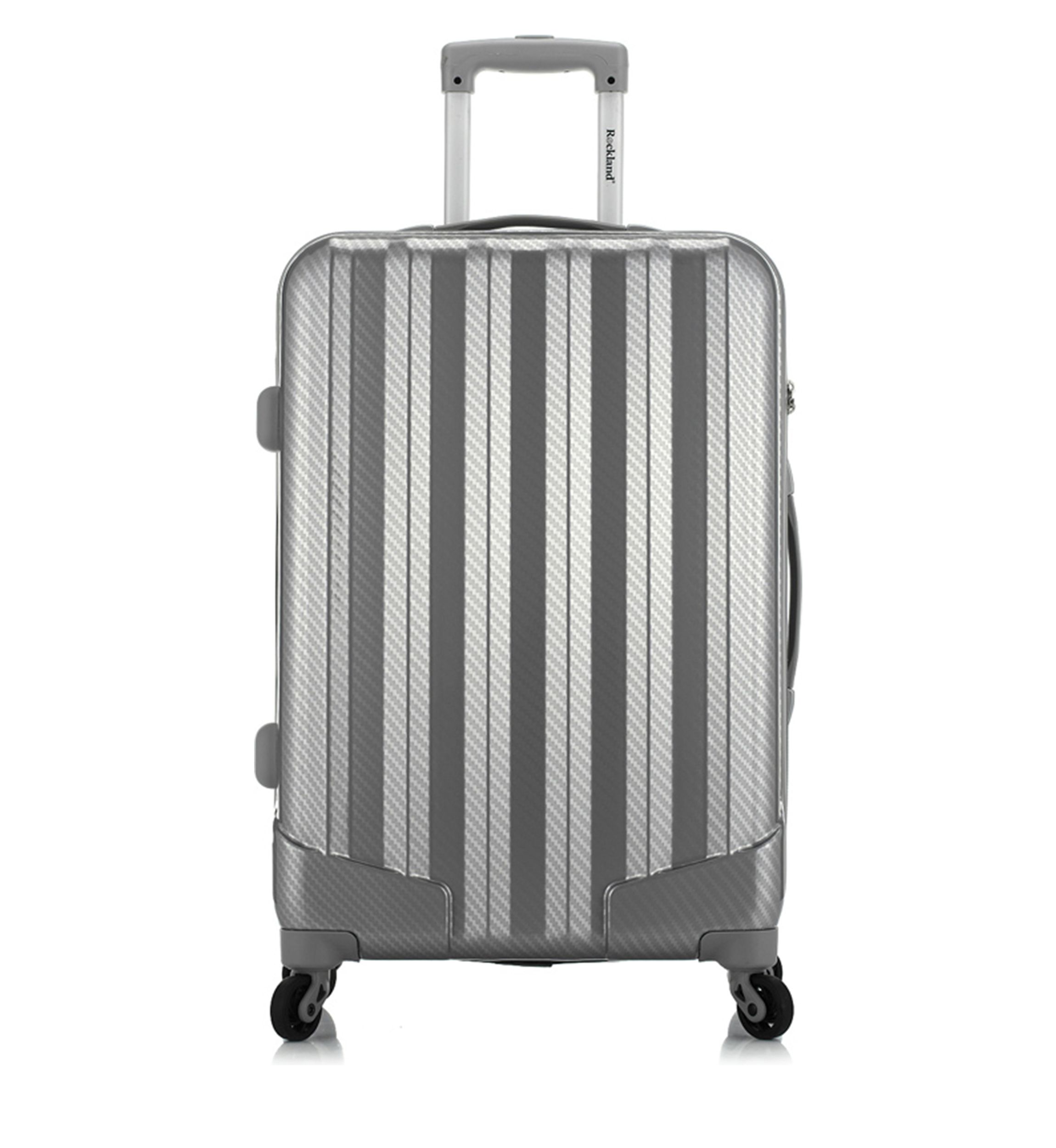 Barcelona 3 Piece Luggage Set with 6 Piece Travel Set and Luggage Cover