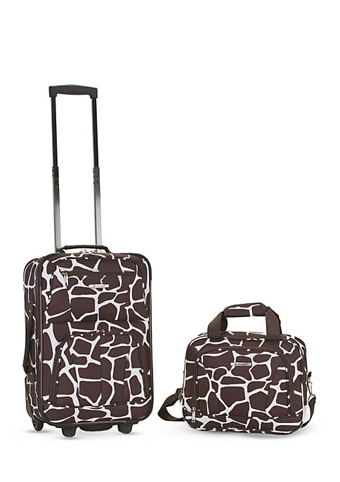 2 Piece Luggage Set - Giraffe