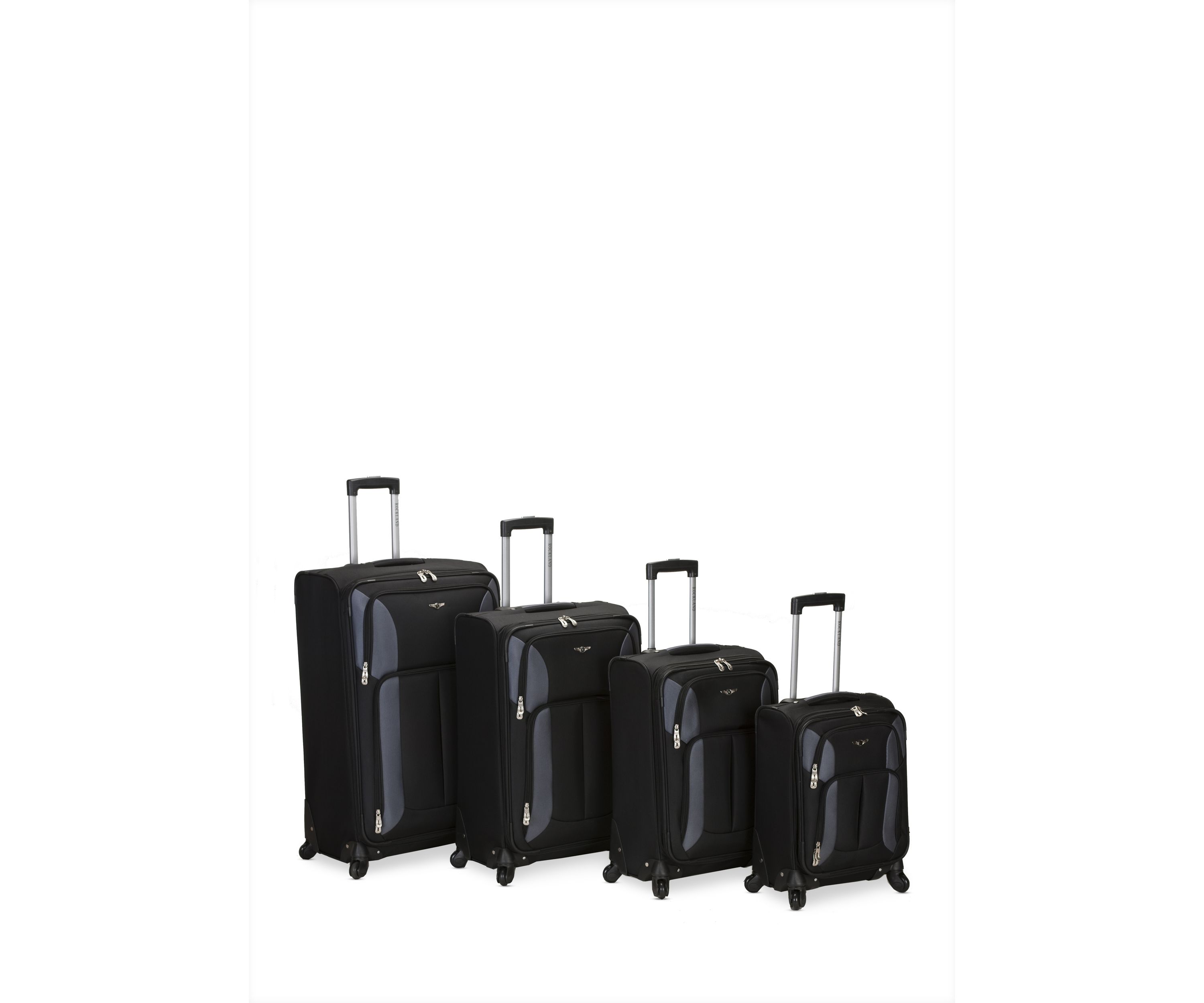 4-Piece Impact Spinner Luggage Set - Black