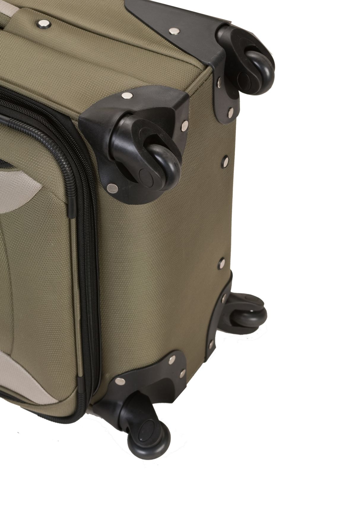 4 Piece Impact Spinner Luggage Set - Olive