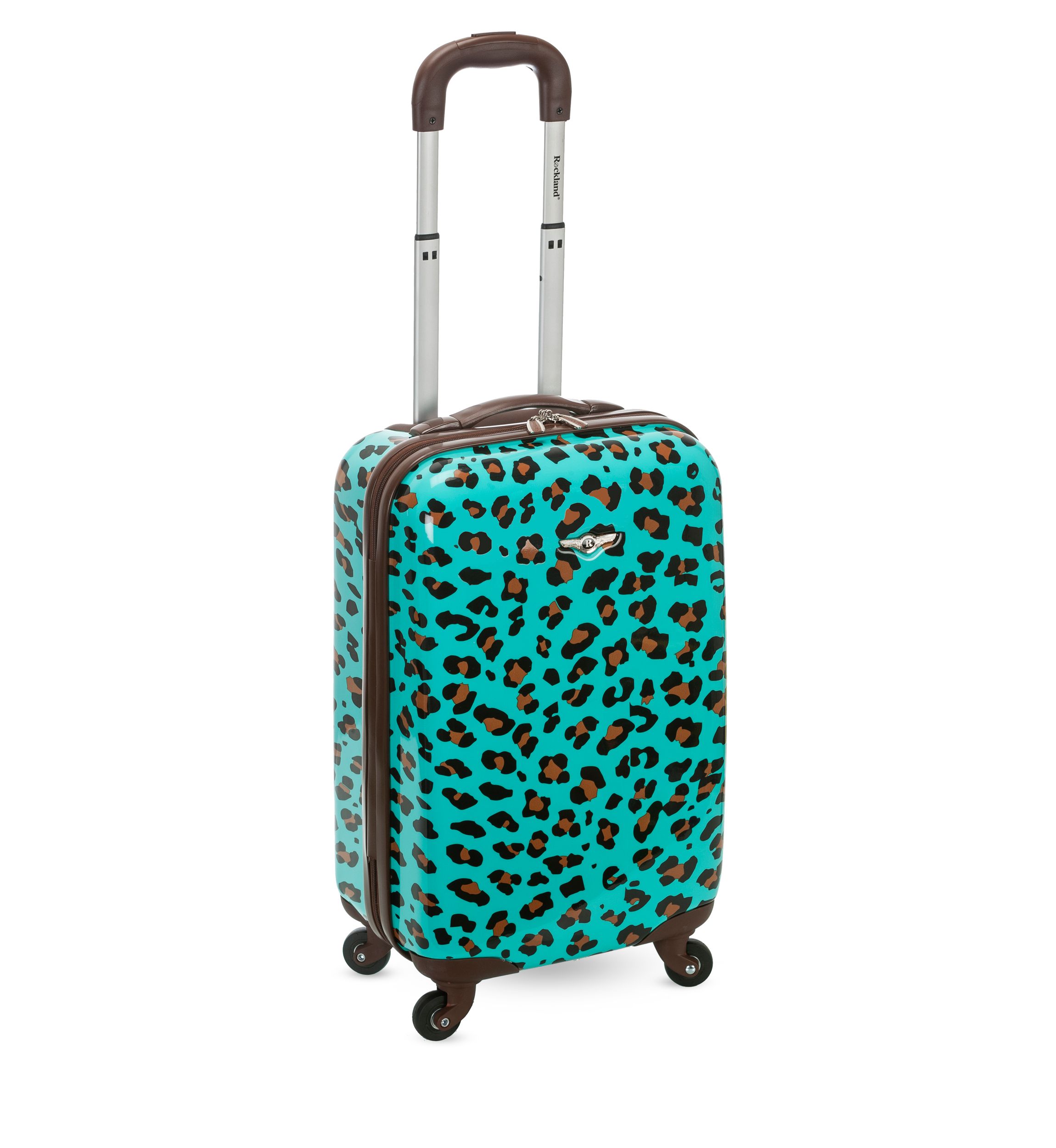 20-in. Carry On  Blue Leopard