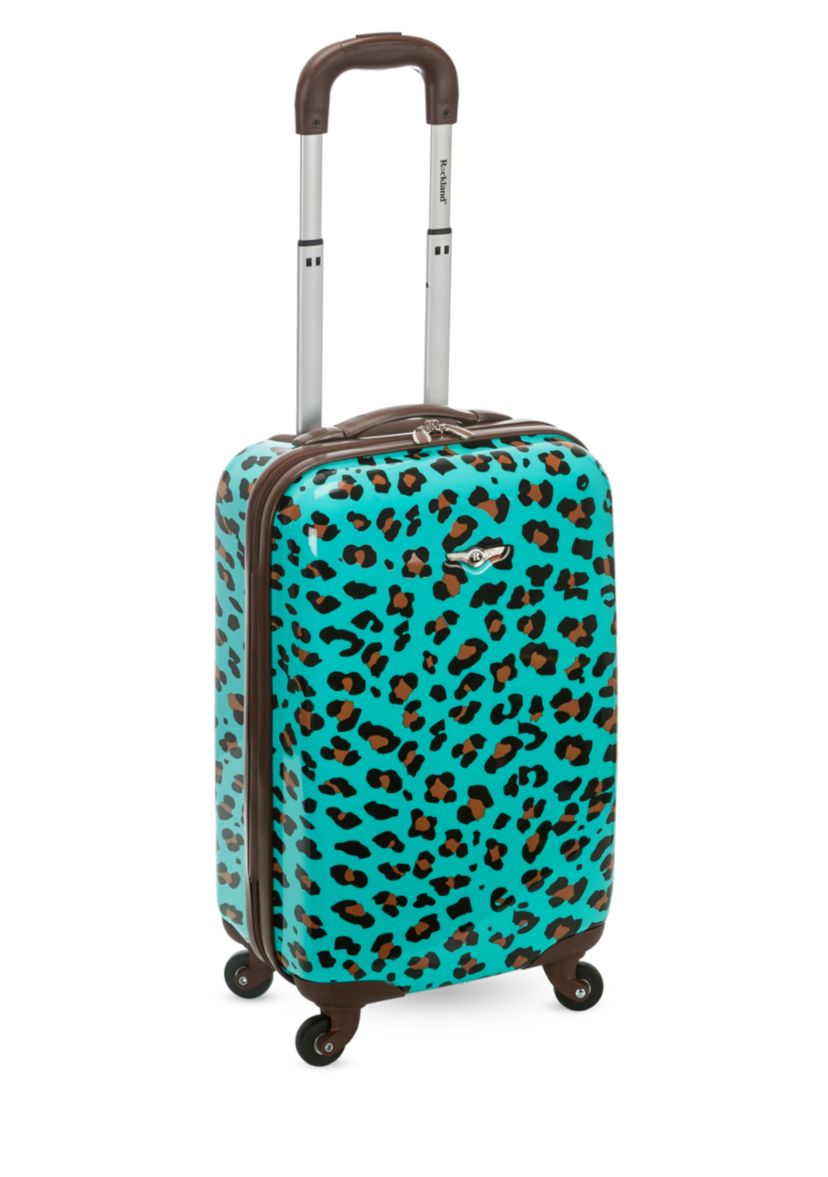 20-in. Carry On  Blue Leopard