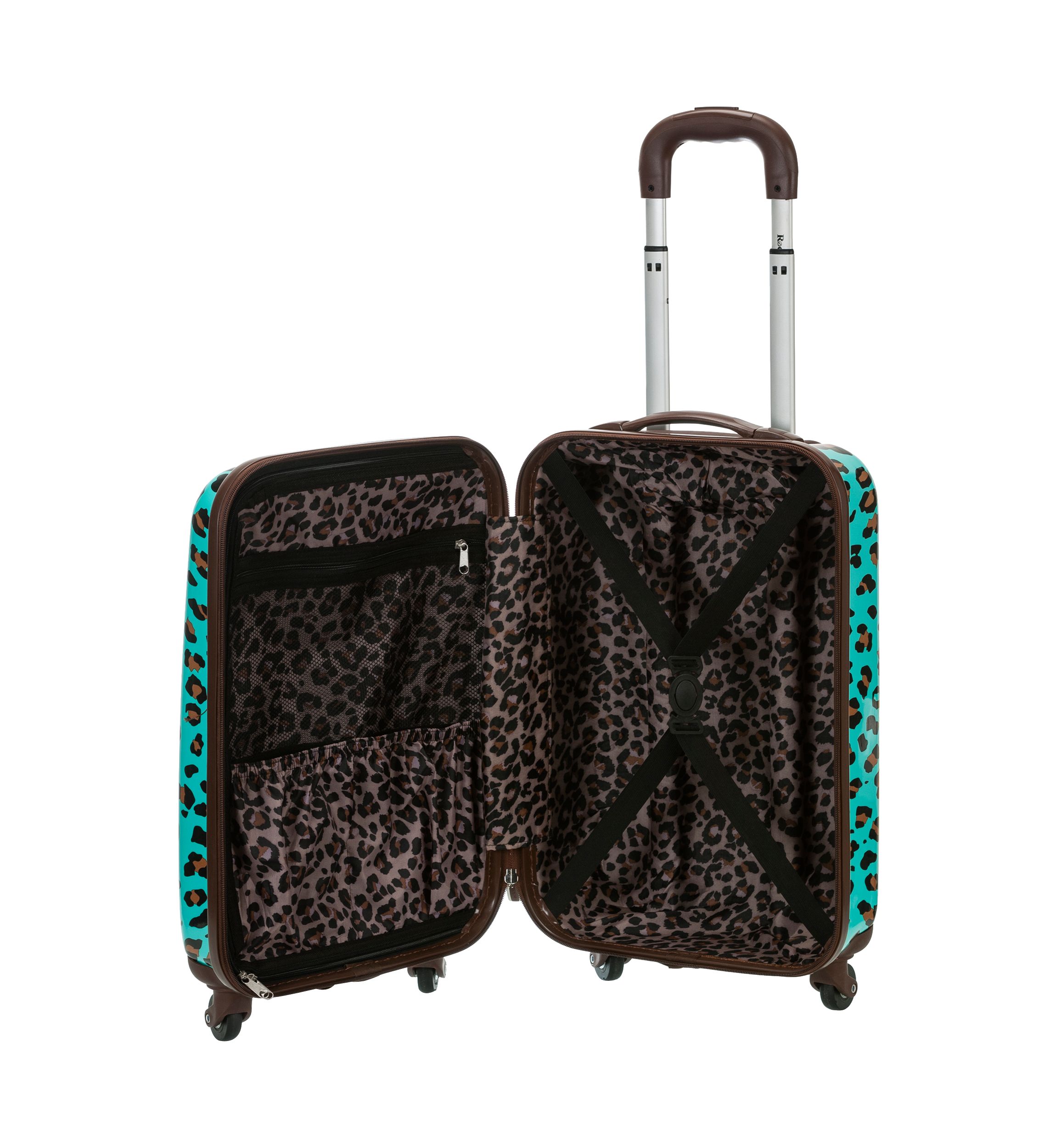 20-in. Carry On  Blue Leopard
