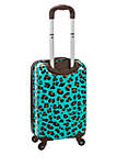 20-in. Carry On  Blue Leopard