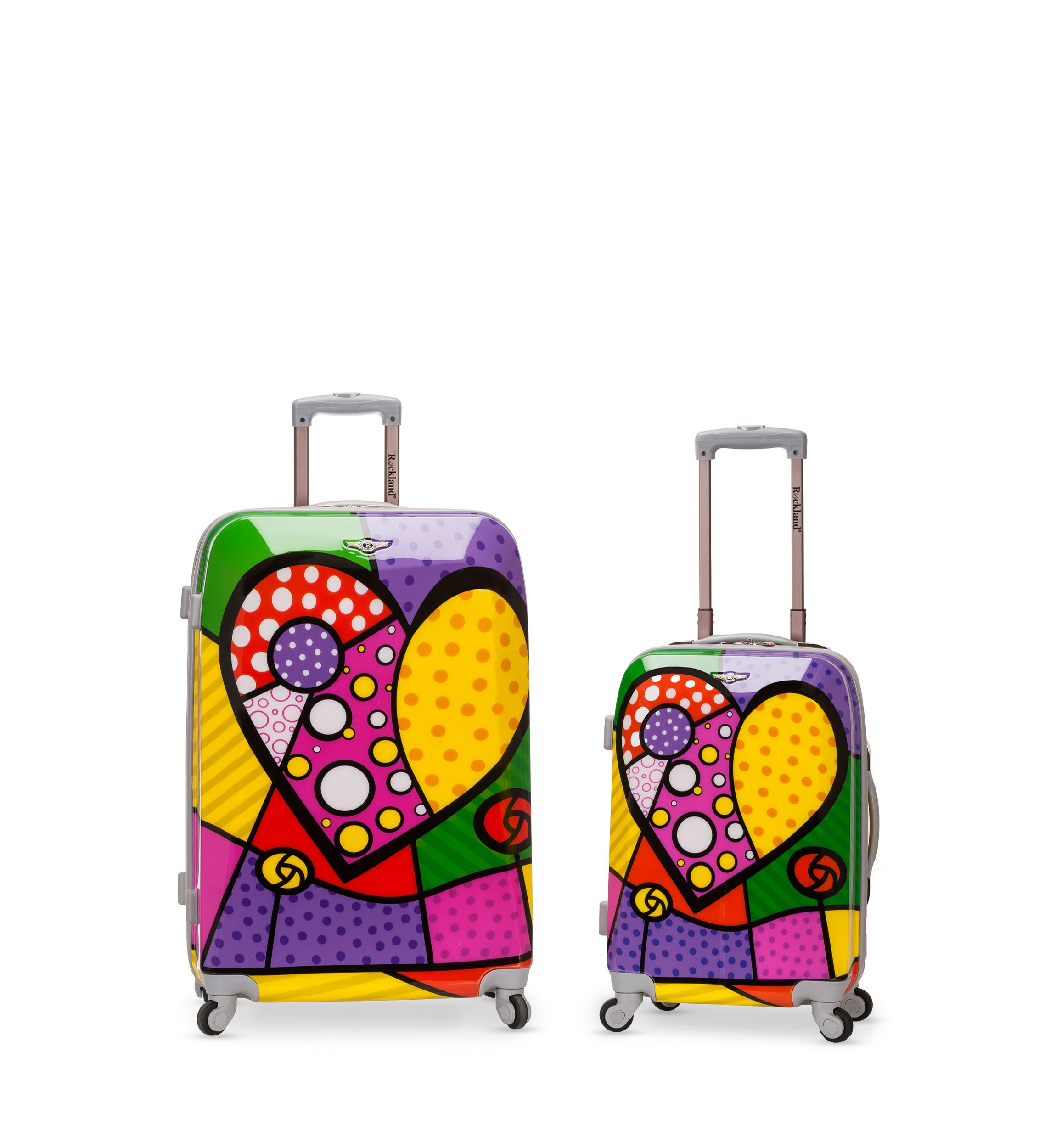 2 Piece Polycarbonate/ABS 20" & 28" Upright Luggage Set