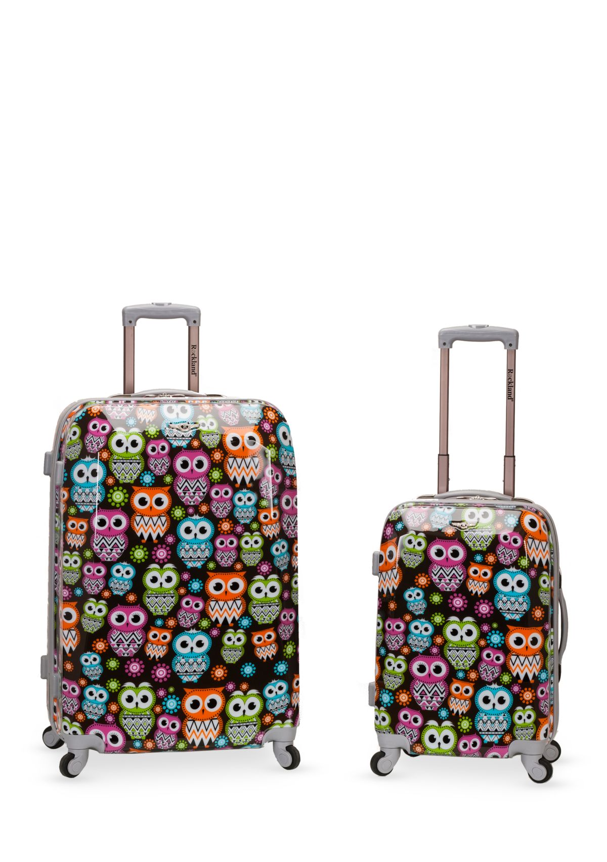2 Piece Polycarbonate/ABS Upright Luggage Set