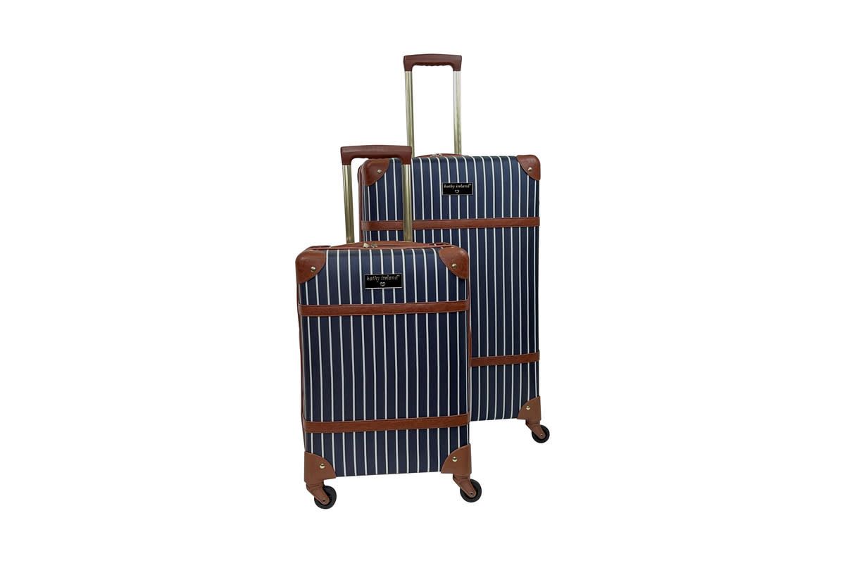 Kathy Ireland Vintage Trunk 2-Piece Hardside Luggage Set