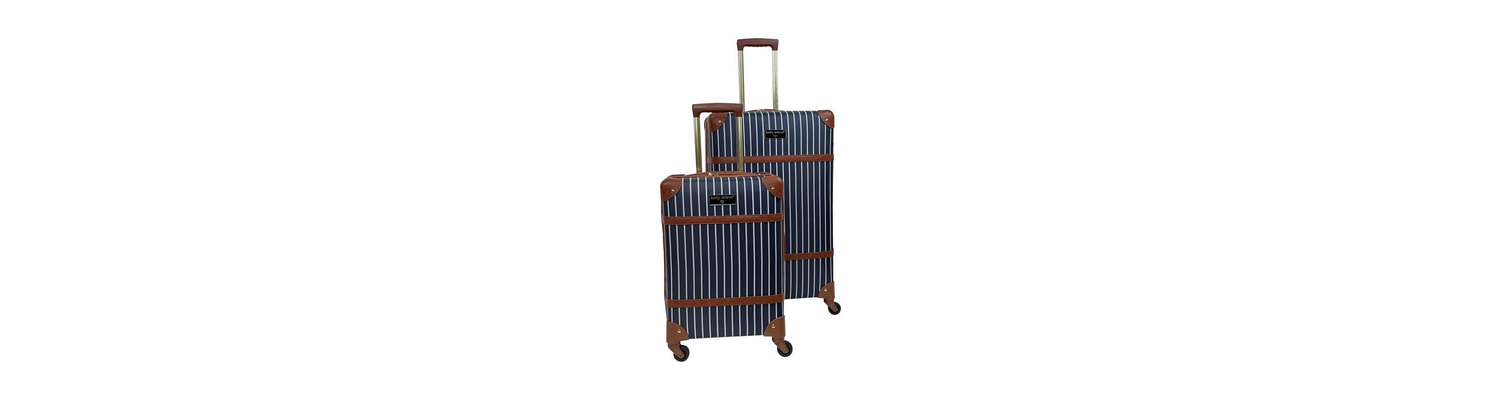 Kathy Ireland Vintage Trunk 2-Piece Hardside Luggage Set