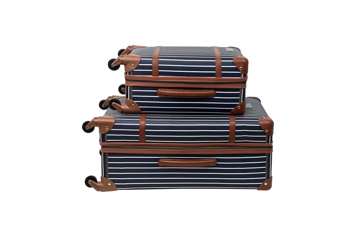 Kathy Ireland Vintage Trunk 2-Piece Hardside Luggage Set