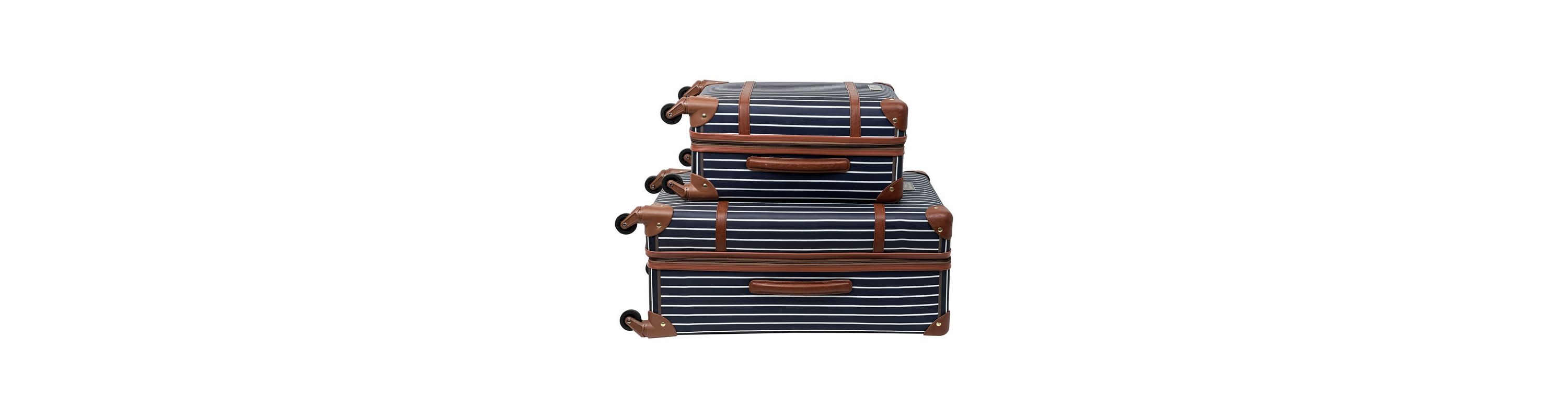 Kathy Ireland Vintage Trunk 2-Piece Hardside Luggage Set