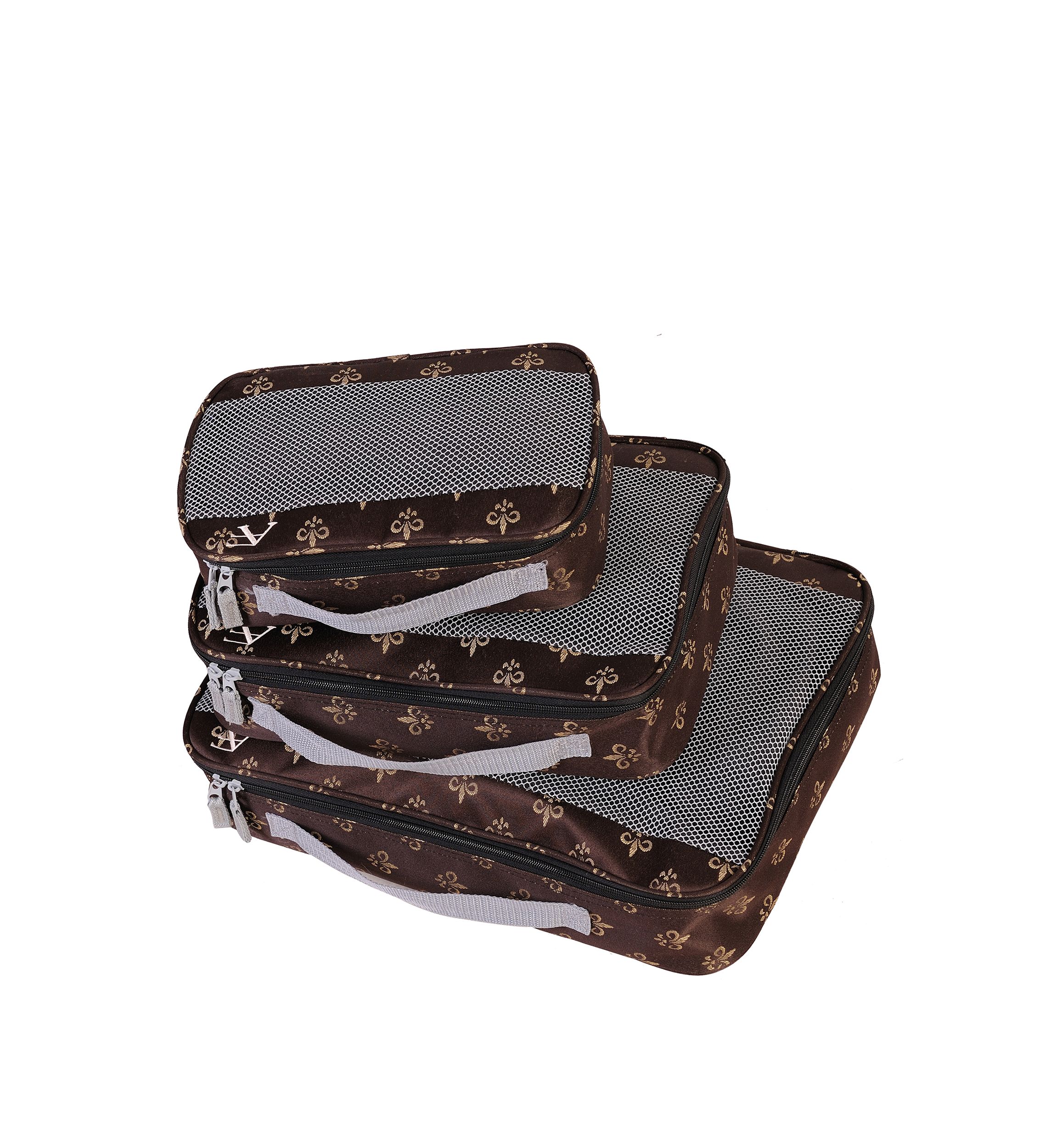 American Flyer Fleur De Lis Packing Cubes - 3-Piece Set