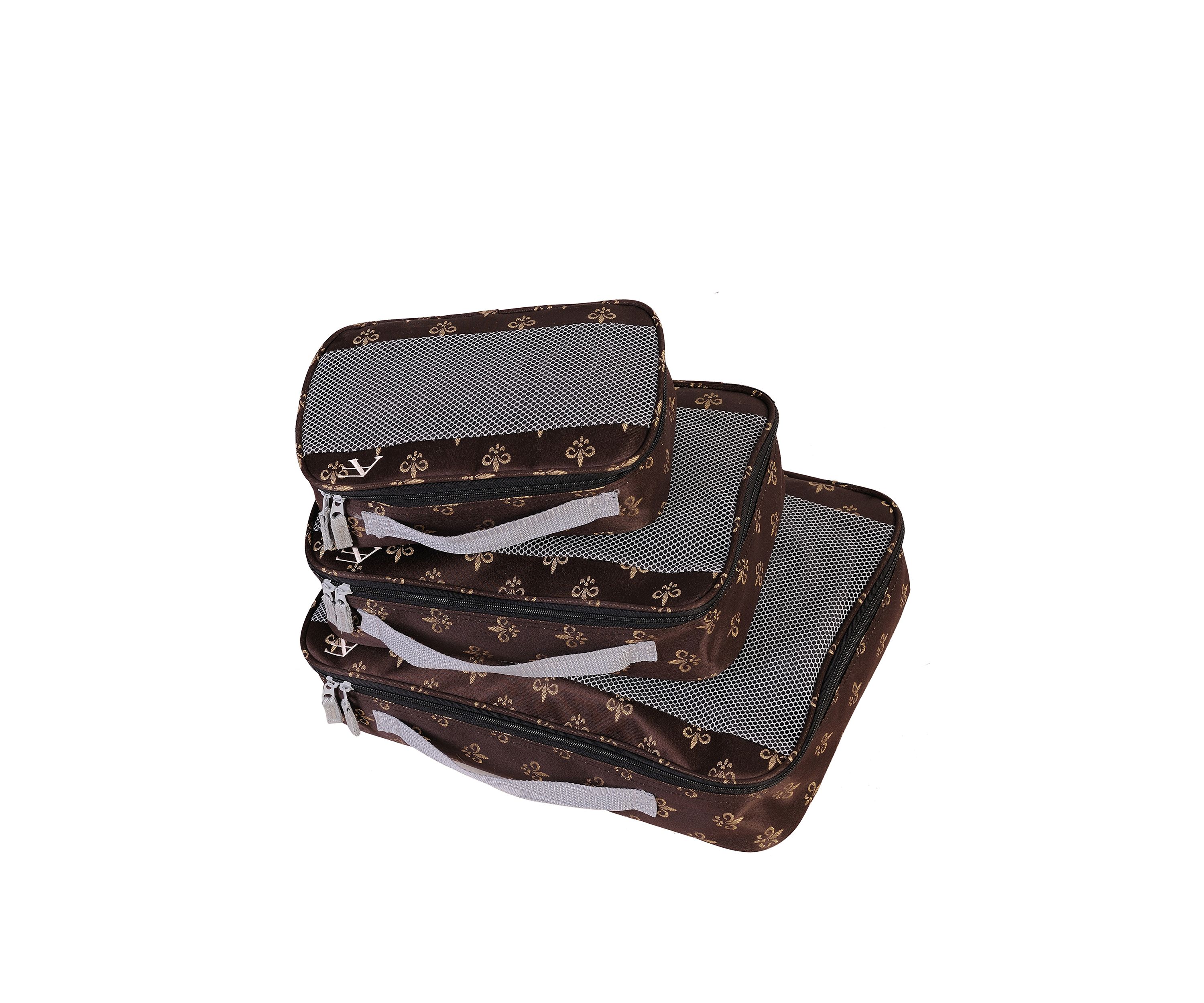 American Flyer Fleur De Lis Packing Cubes - 3-Piece Set