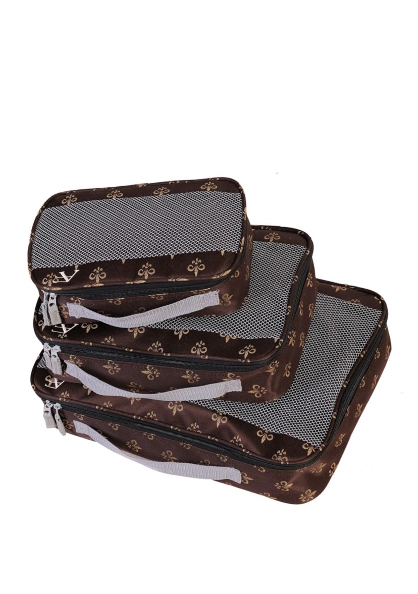 American Flyer Fleur De Lis Packing Cubes - 3-Piece Set