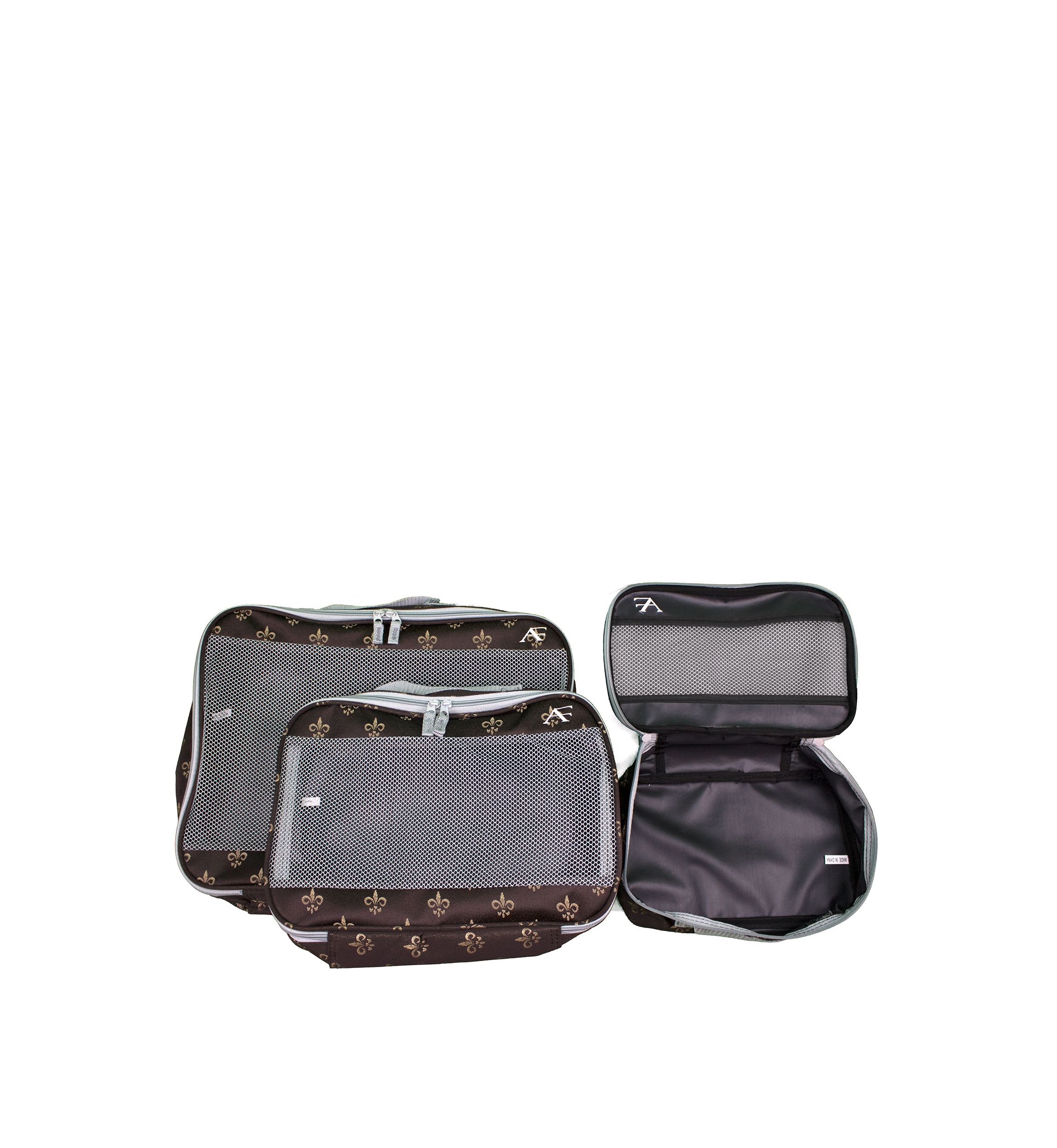 American Flyer Fleur De Lis Packing Cubes - 3-Piece Set