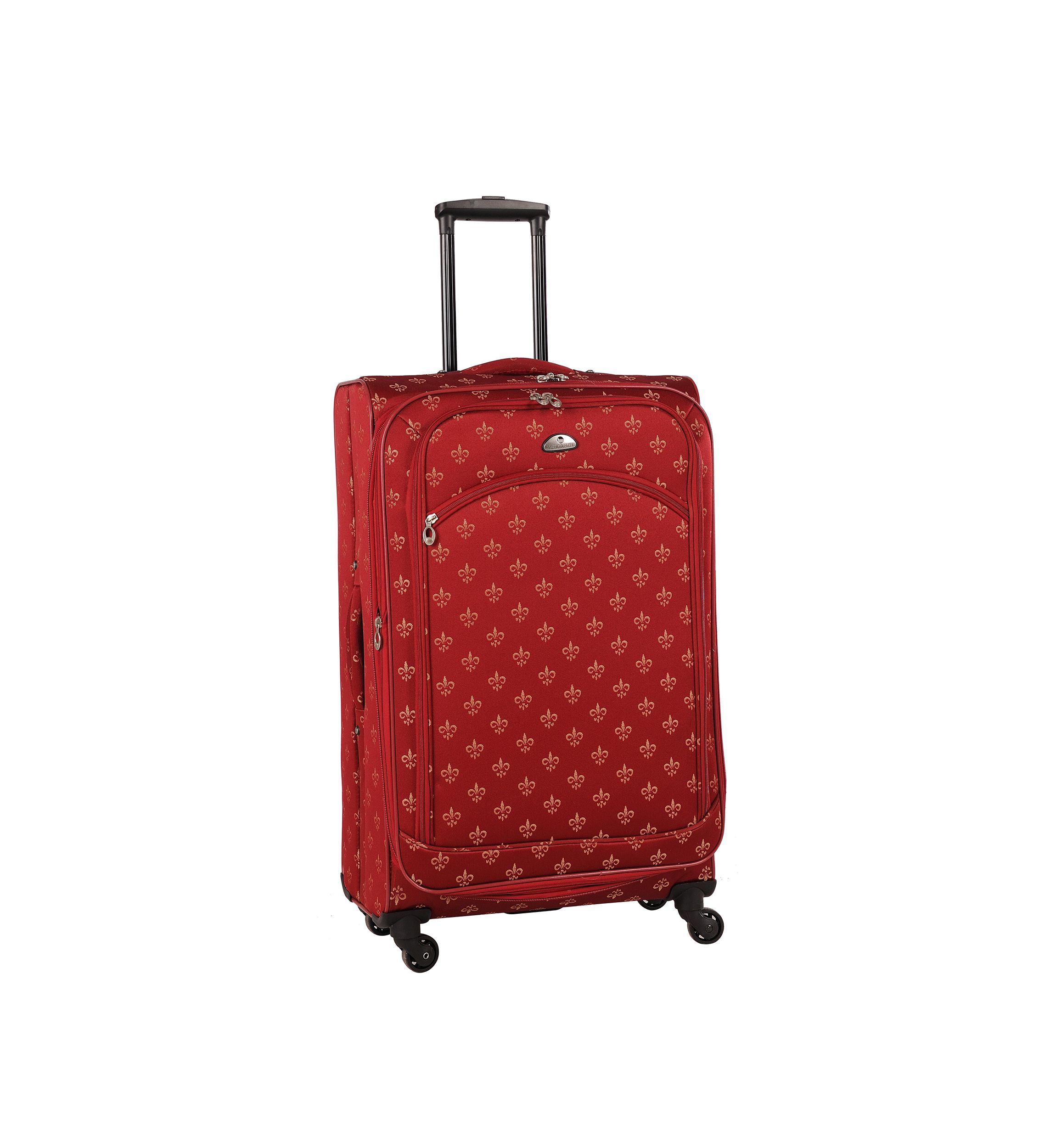 American Flyer Fleur de Lis 5-Piece Spinner Luggage Set