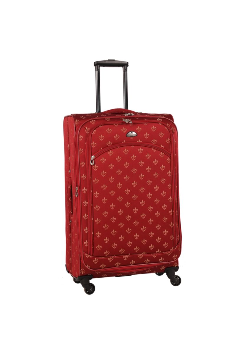 American Flyer Fleur de Lis 5-Piece Spinner Luggage Set