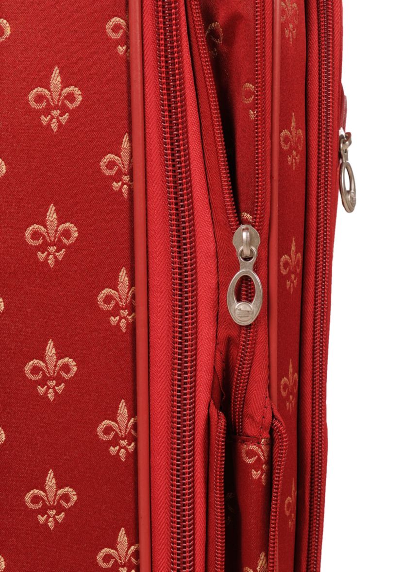 American Flyer Fleur de Lis 5-Piece Spinner Luggage Set