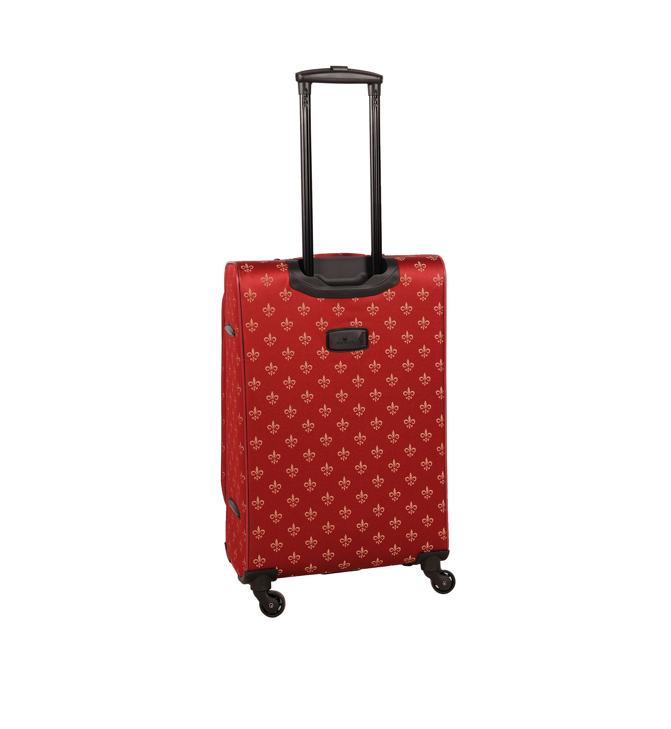 American Flyer Fleur de Lis 5-Piece Spinner Luggage Set