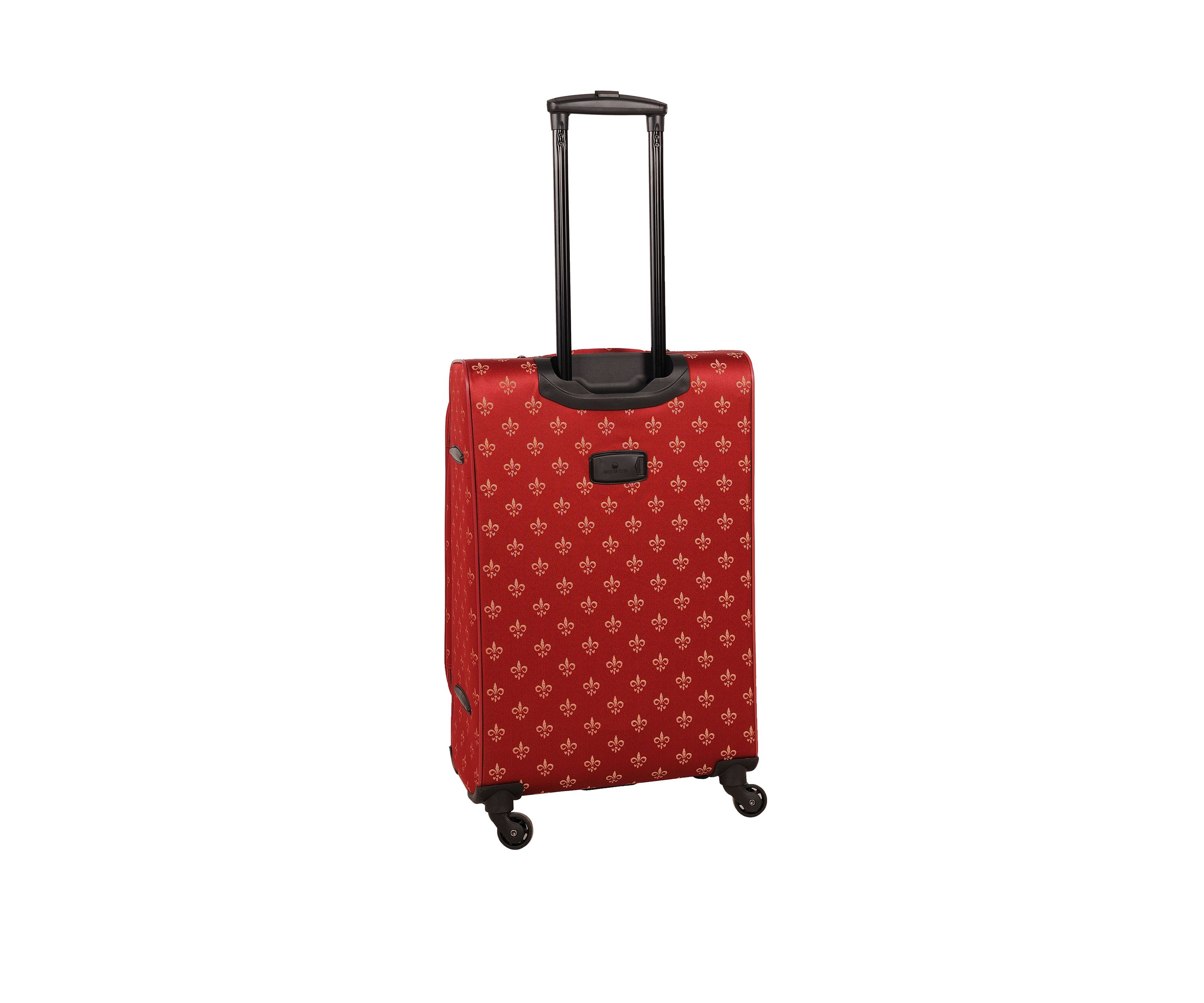 American Flyer Fleur de Lis 5-Piece Spinner Luggage Set