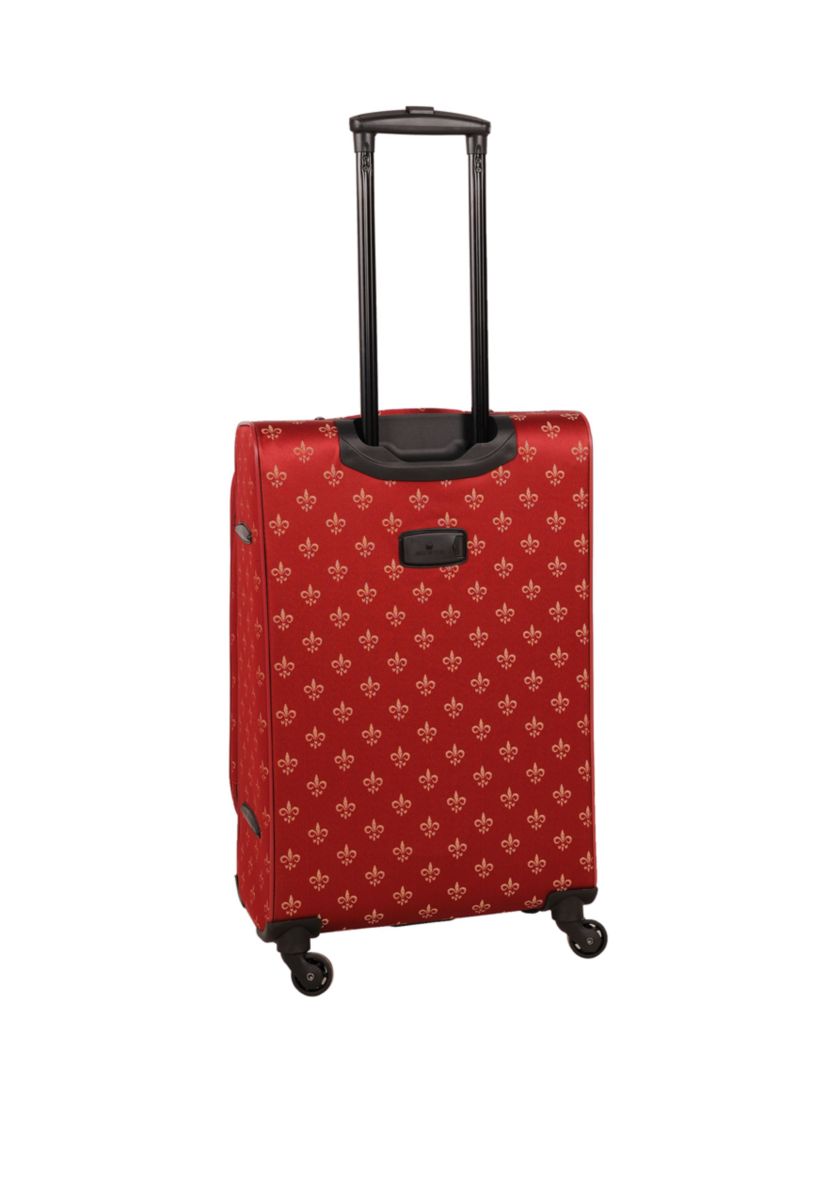 American Flyer Fleur de Lis 5-Piece Spinner Luggage Set