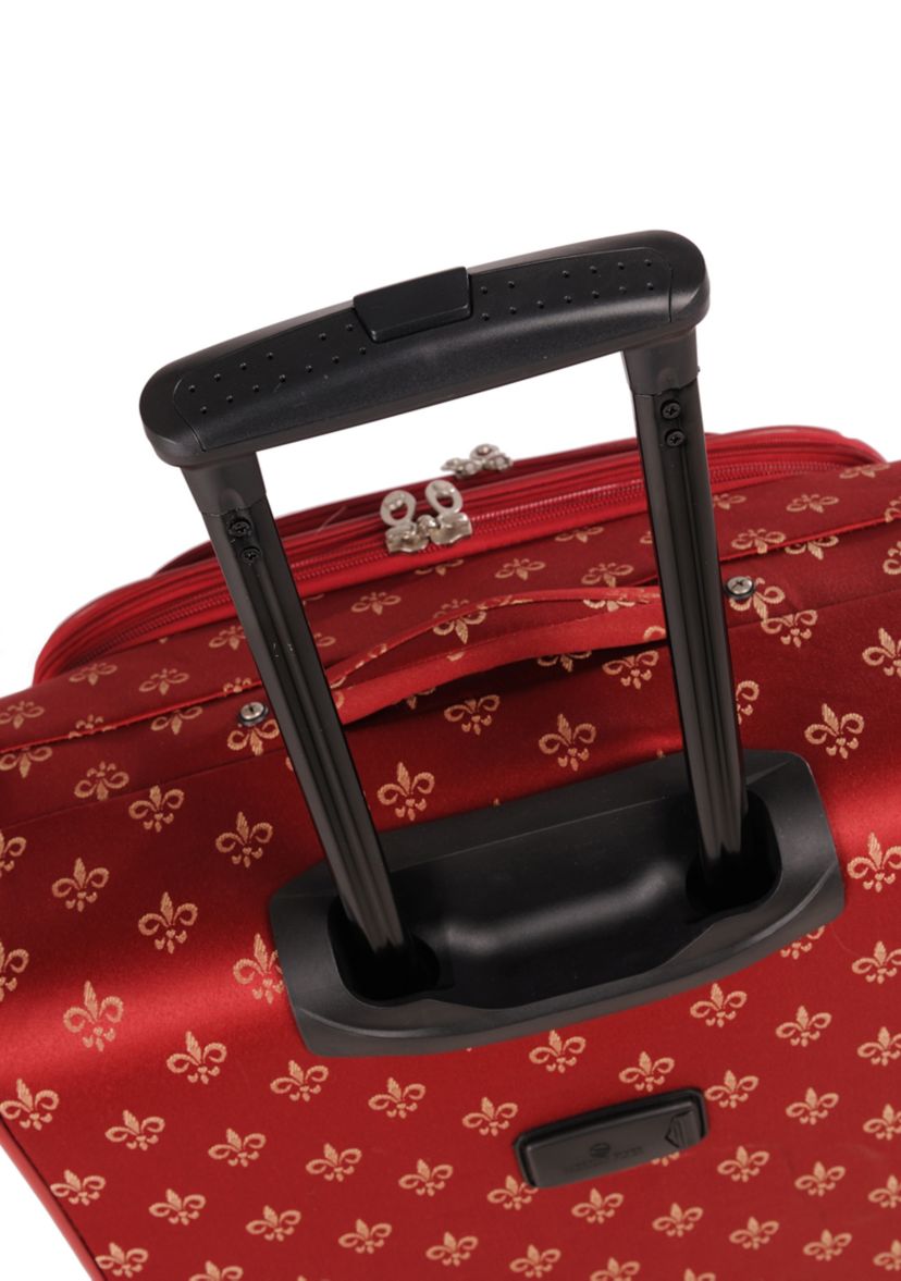 American Flyer Fleur de Lis 5-Piece Spinner Luggage Set