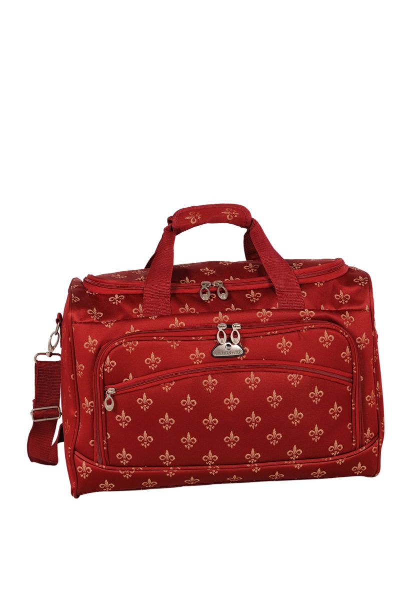 American Flyer Fleur de Lis 5-Piece Spinner Luggage Set