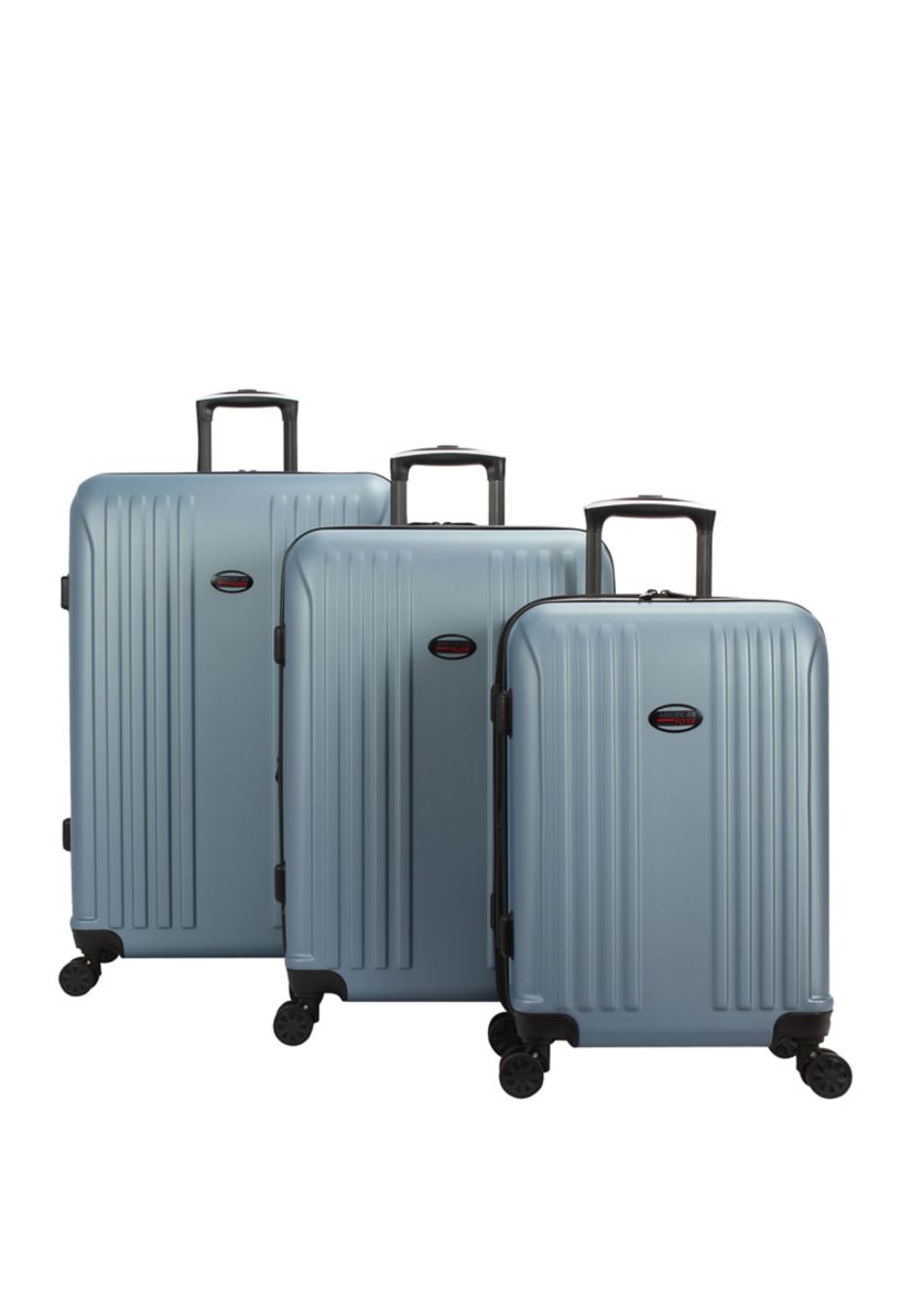 American Flyer Moraga 3-Piece Hardside Spinner Luggage Set in Dusk Blue