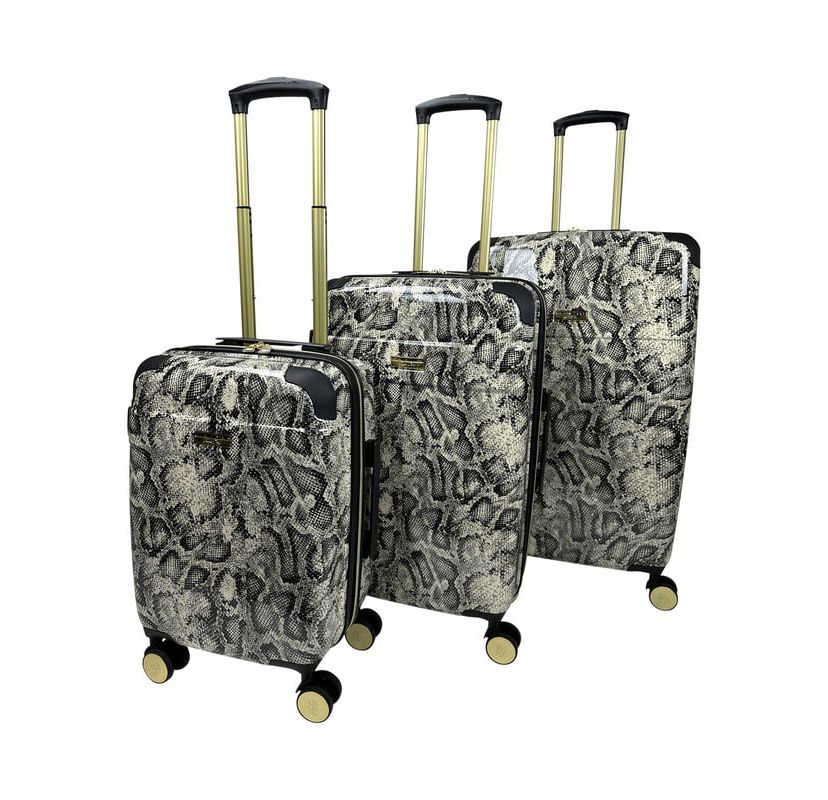 Jenni Chan Python 3-Piece Hardside Spinner Set