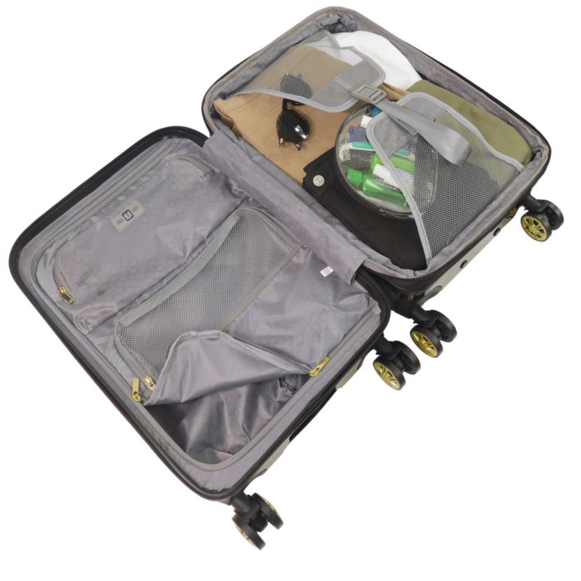 Ful Groove 22 inch Hardside Spinner luggage,  Black