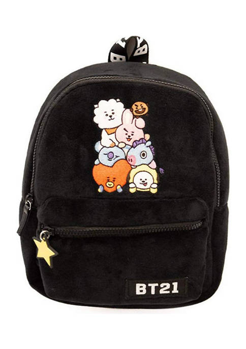 Concept One Line Friends Bt21 Plush Backpack
