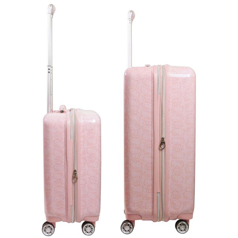 Hello Kitty Pose All Over Print 2 pc set Hard-sided spinner Luggage in 29 and 21 inch Pink