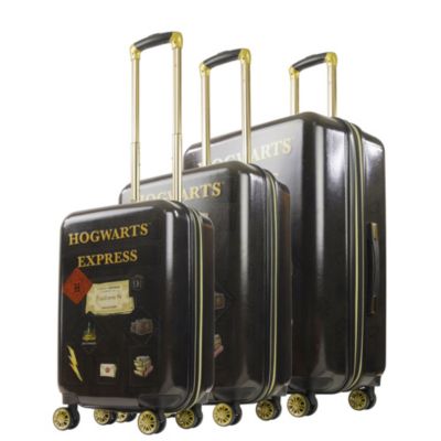 WB Harry Potter Ful Hogwart Express Hardside Printed Abs 3PC Luggage Set Black