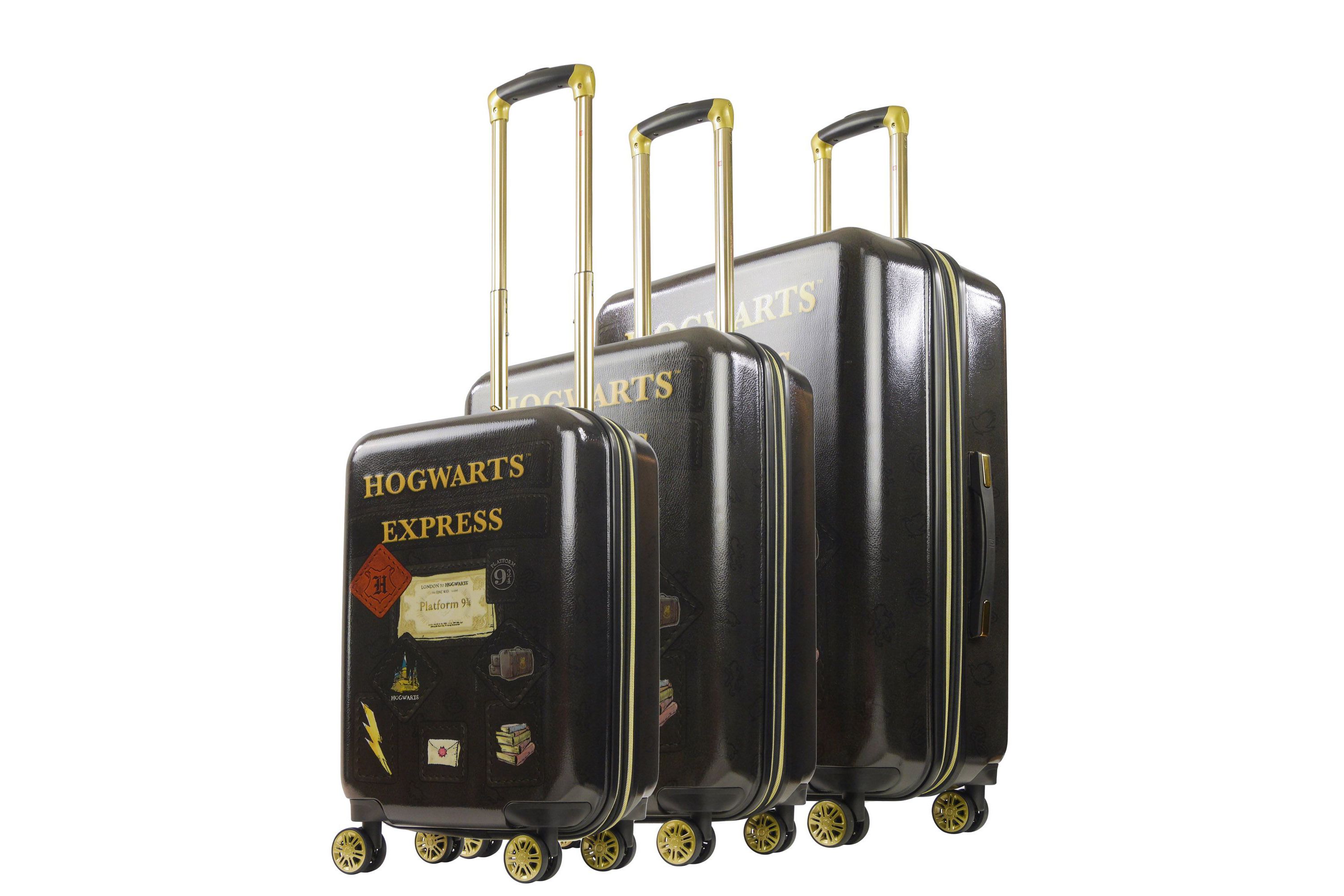 WB Harry Potter Ful Hogwart Express Hardside Printed Abs 3PC Luggage Set Black