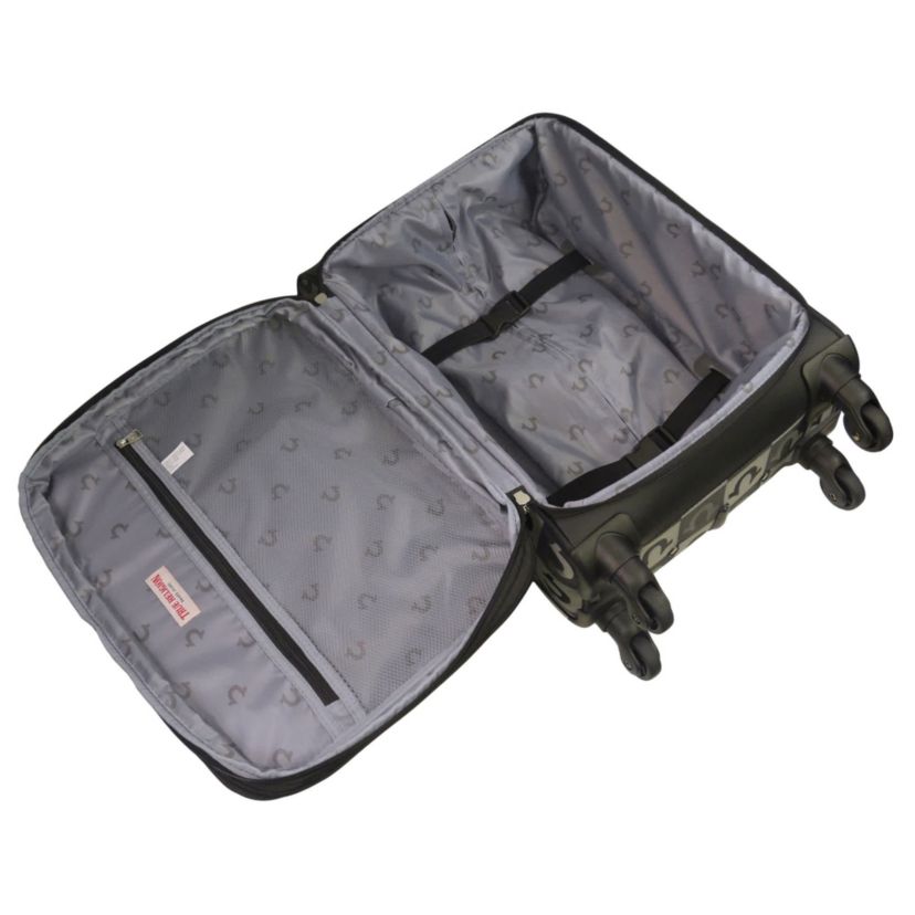 True Religion Soft Sided 3 pc spinner Luggage Set