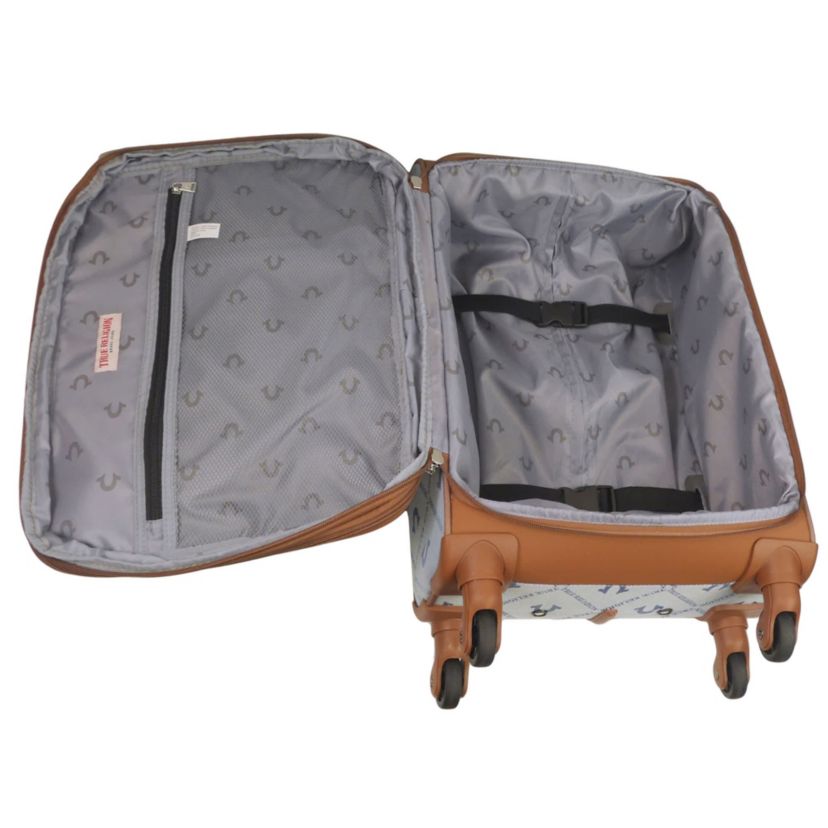 True Religion Soft Sided 3 pc spinner Luggage Set