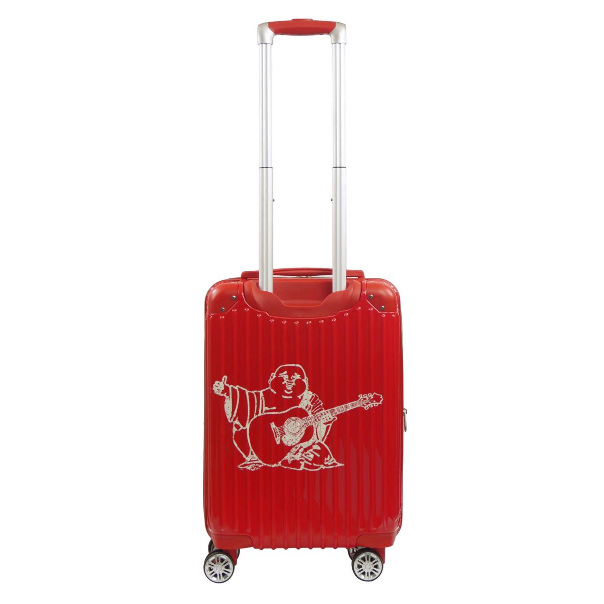 True Religion 22.5" Hardcase Red carry-on with big logo.