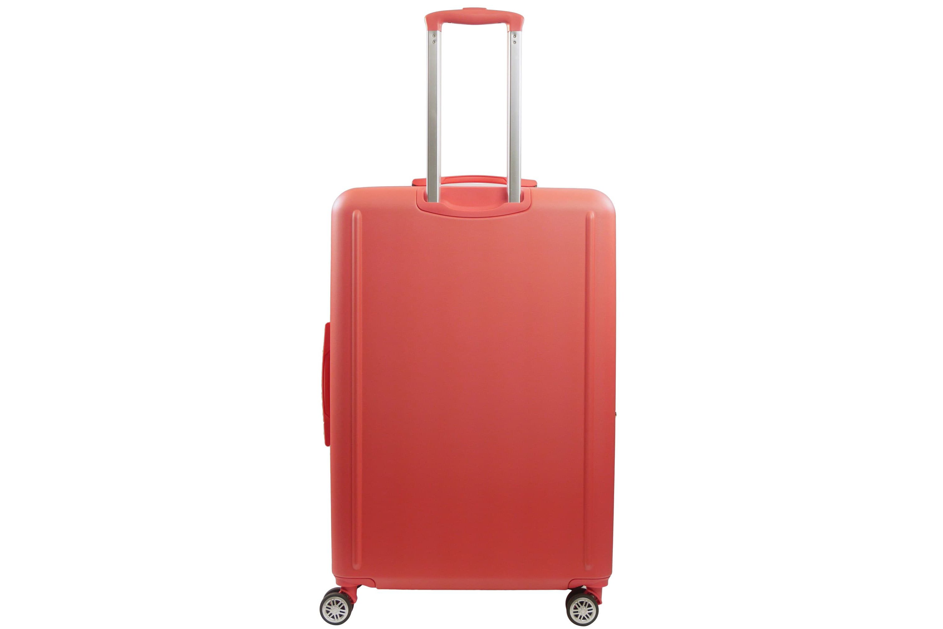 Tommy Bahama 30.5" Hard-Sided 3D Pineapple Luggage with Drawstring Bag in Coral