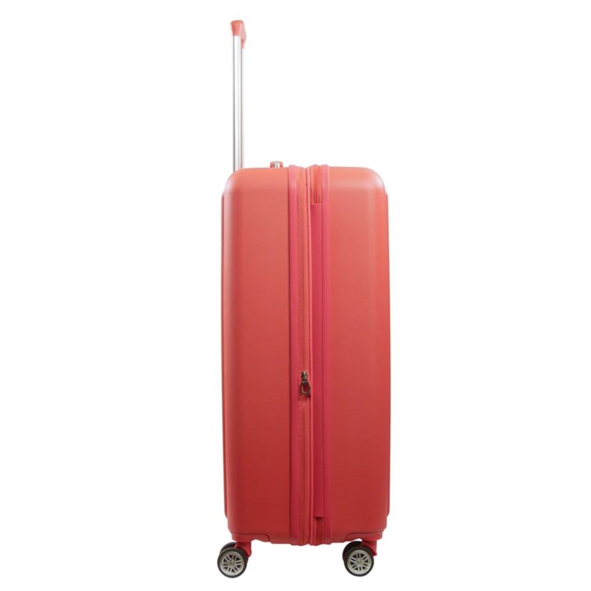 Tommy Bahama 30.5" Hard-Sided 3D Pineapple Luggage with Drawstring Bag in Coral
