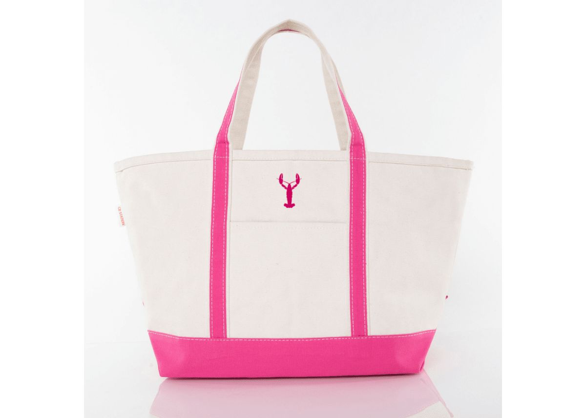 Personalized Large Classic Tote Navy - Anchor