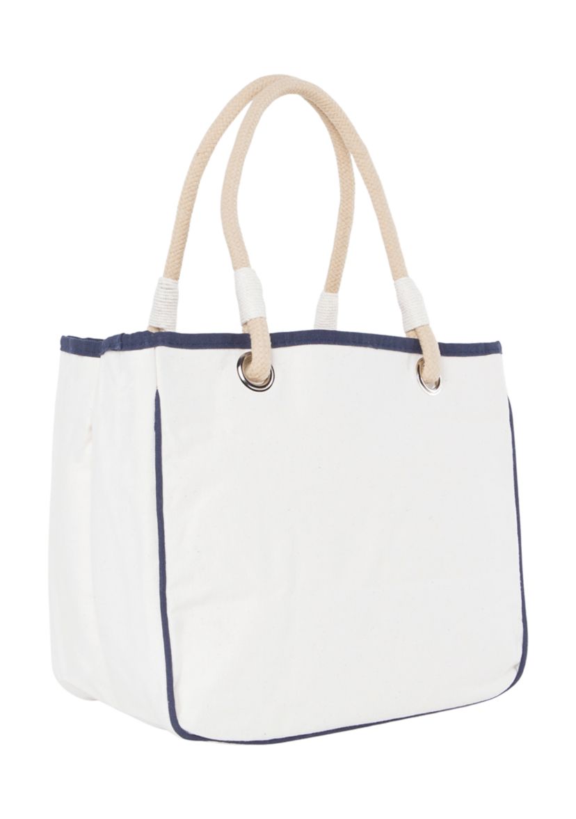 Rope Tote Natural & Emerald