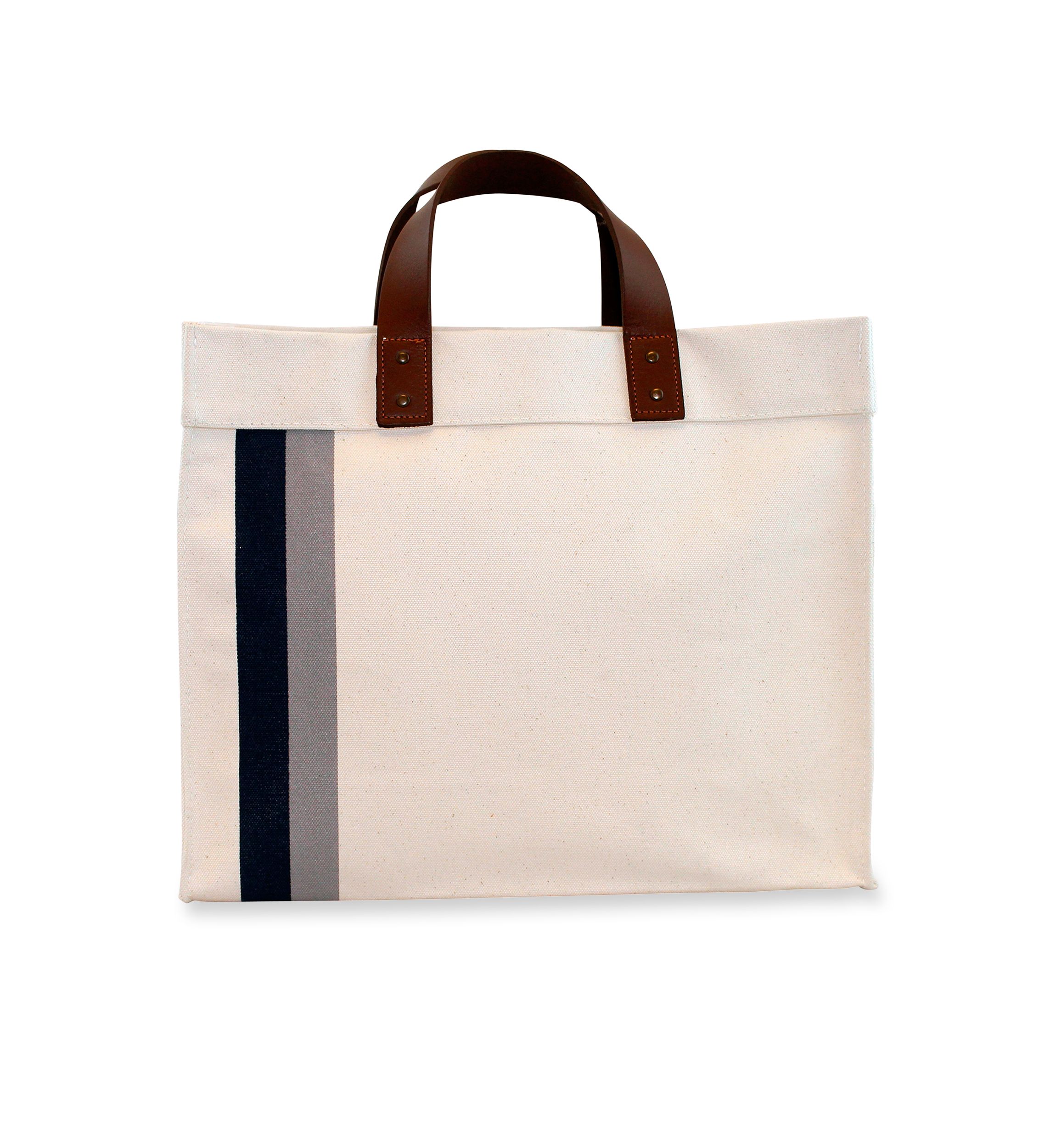 Small Square Striped Tote