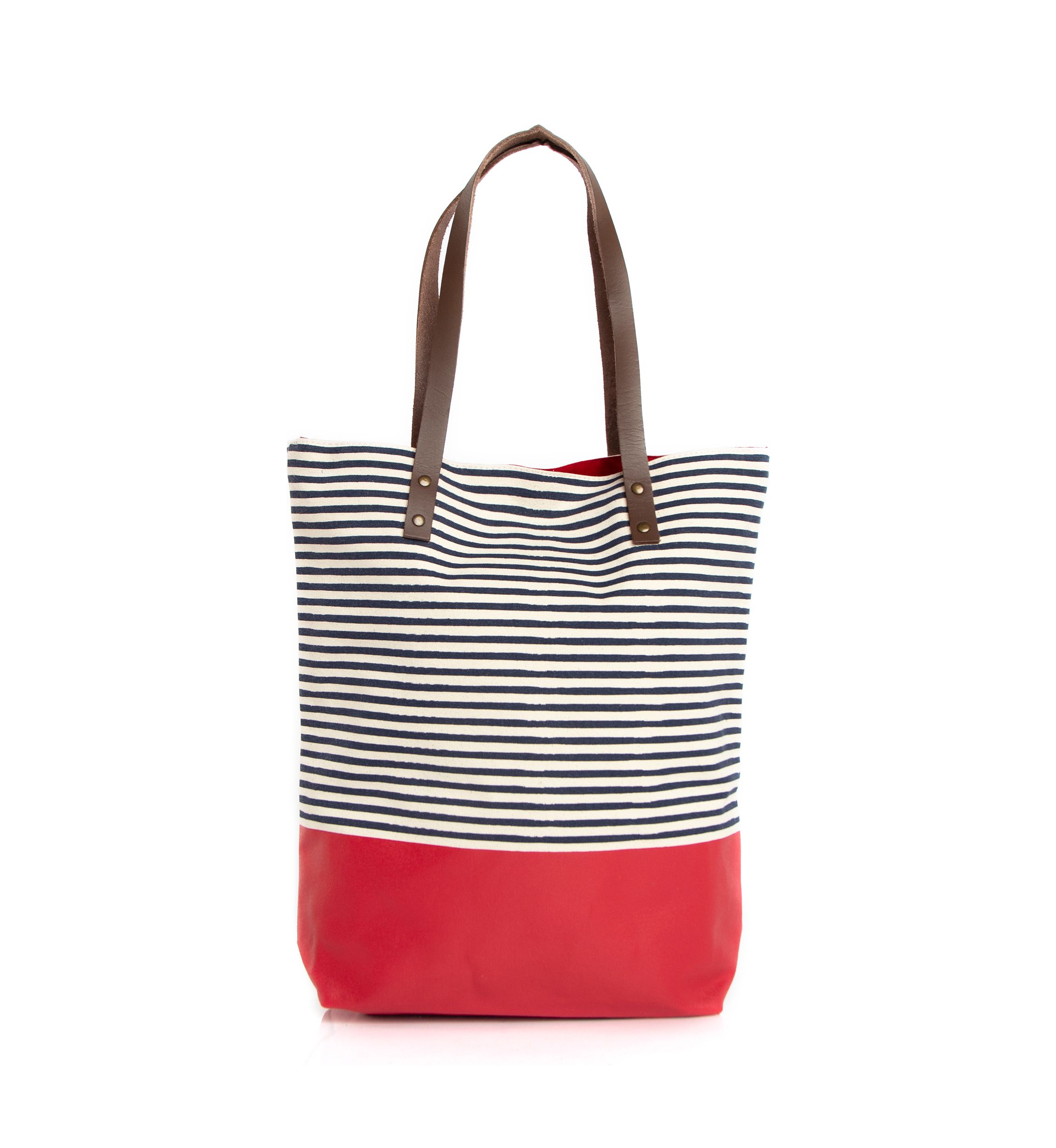 Seaport Stripes Dipped Tote