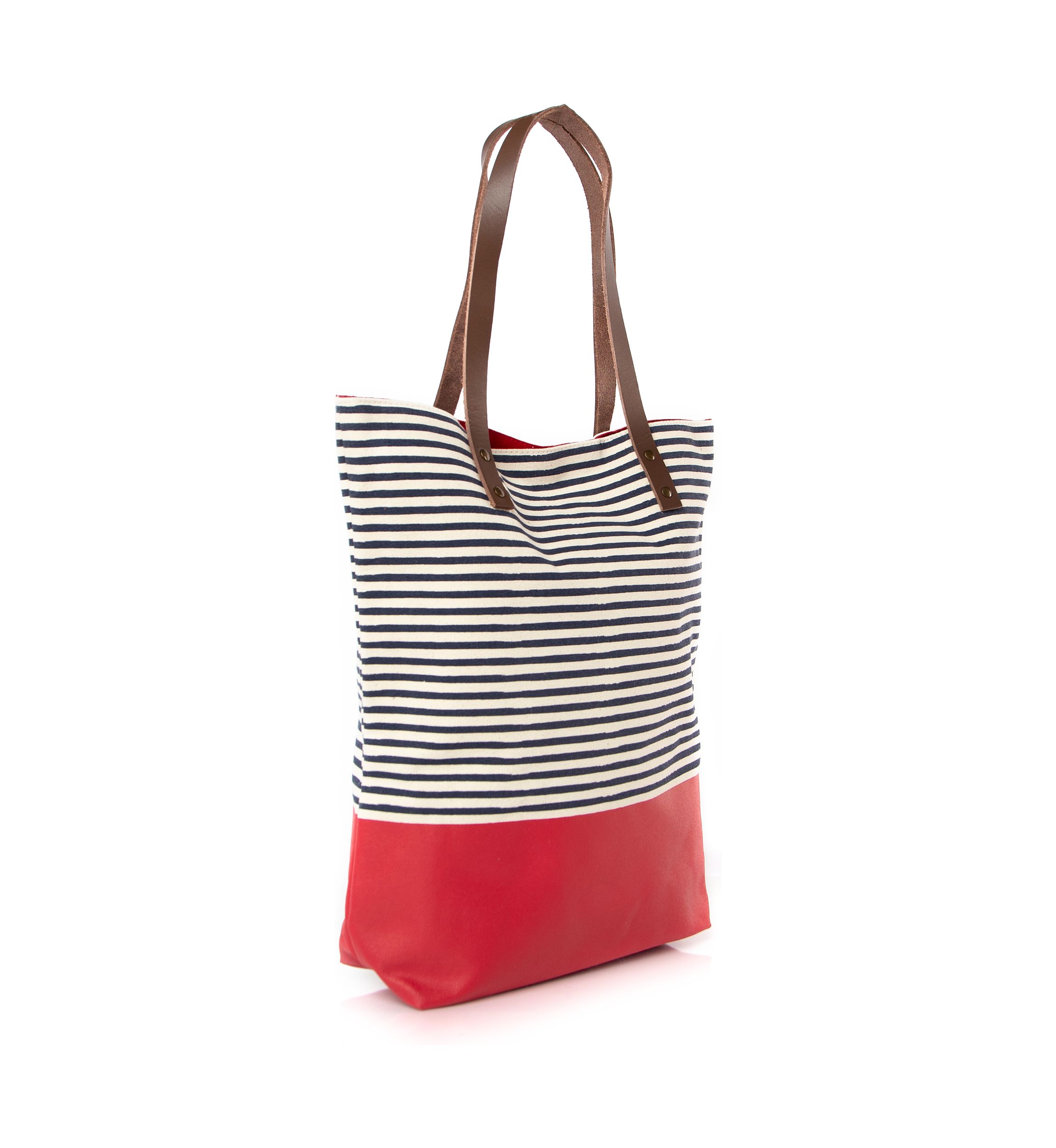 Seaport Stripes Dipped Tote