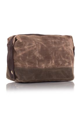 Waxed Canvas Top Zip Dopp Kit