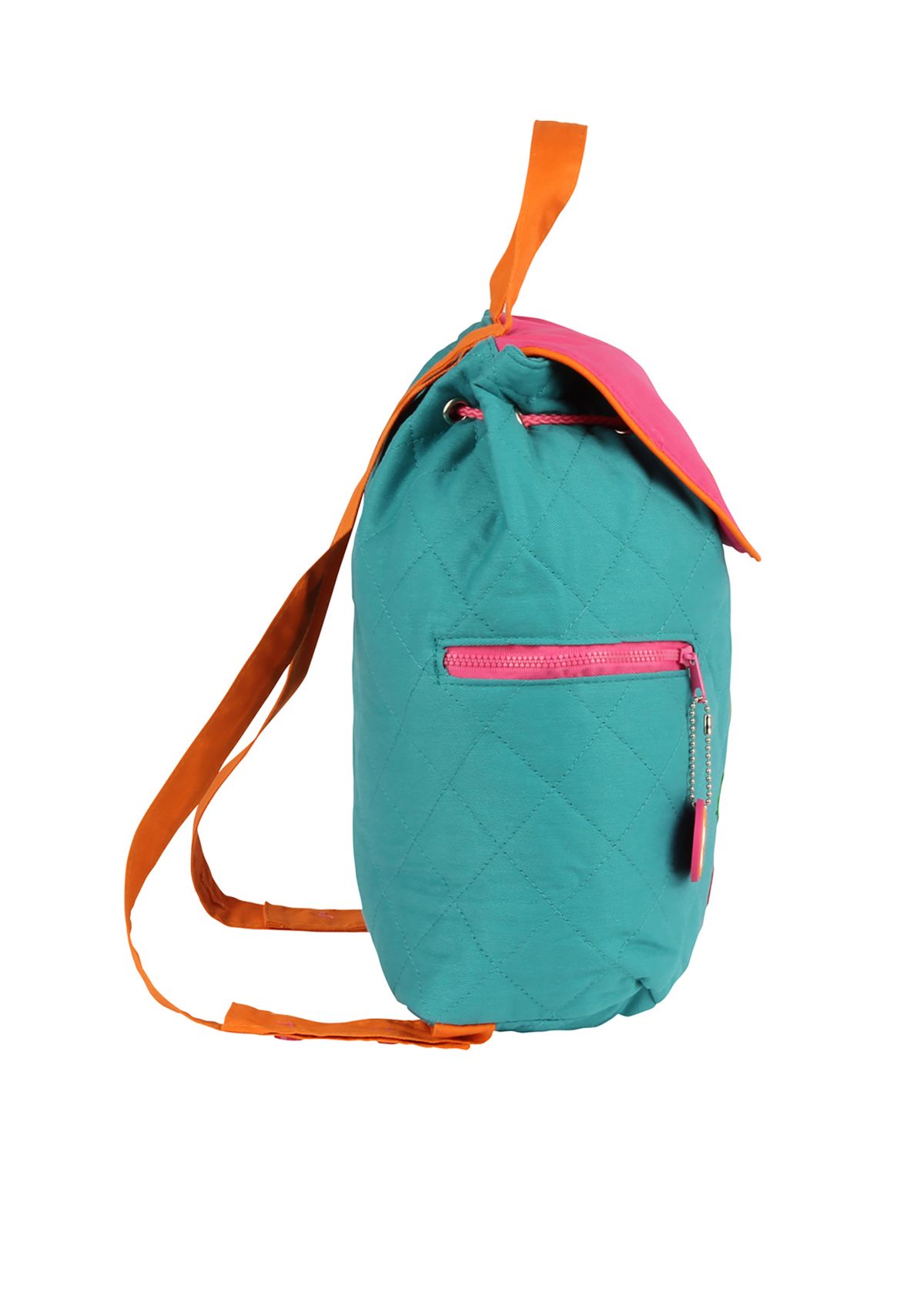 Quilted Backpack, Owl Teal