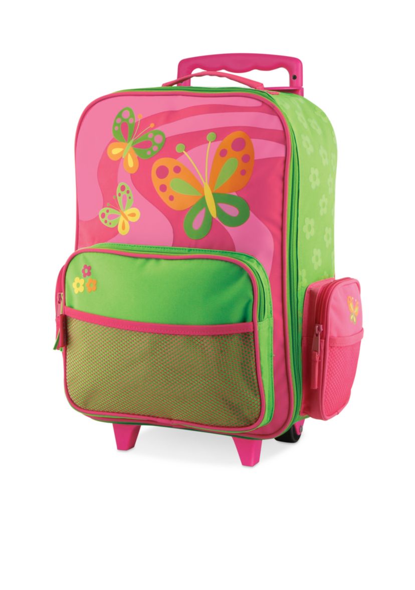 Stephen Joseph Classic Rolling Luggage Butterfly