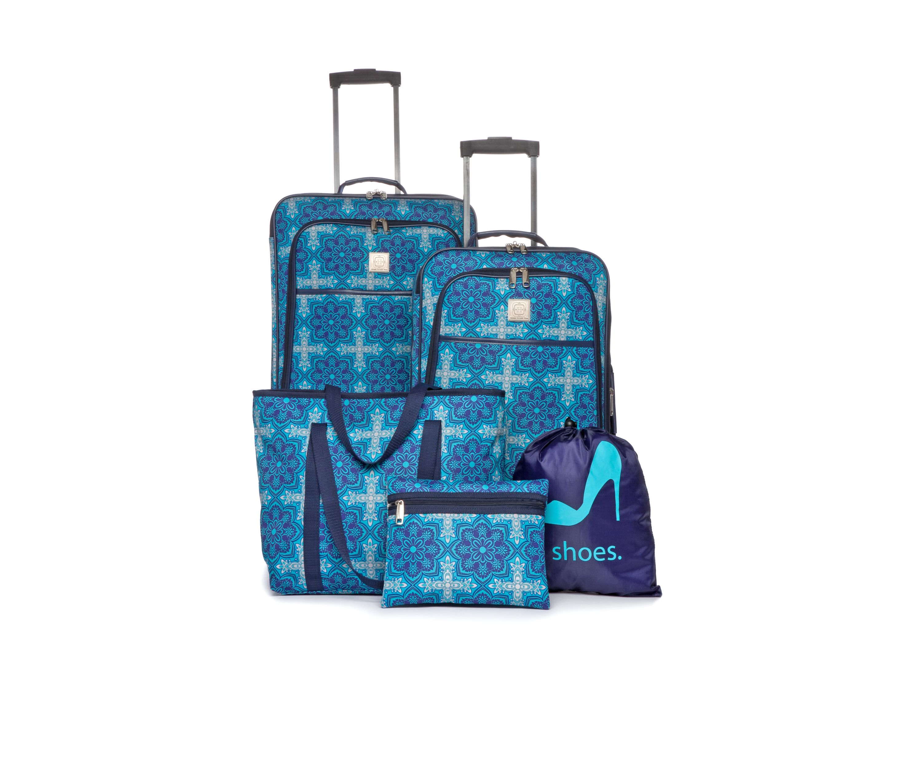Moroccan Medallion 5-Piece Luggage Set