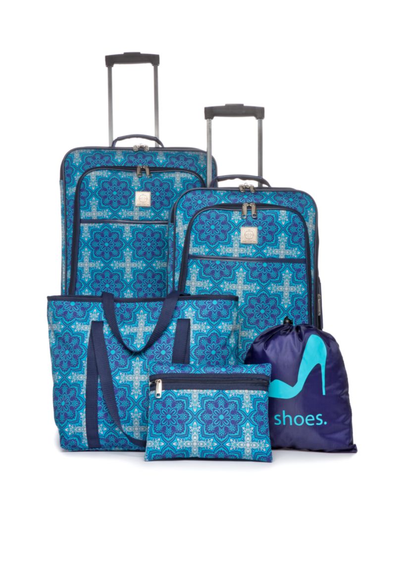 Moroccan Medallion 5-Piece Luggage Set