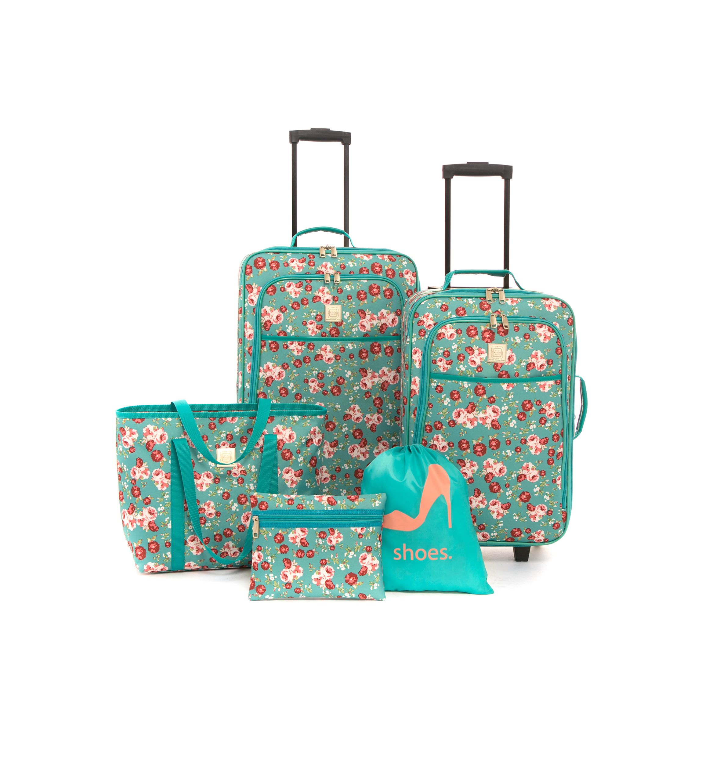 Ditsy Place 5-Piece Luggage Set